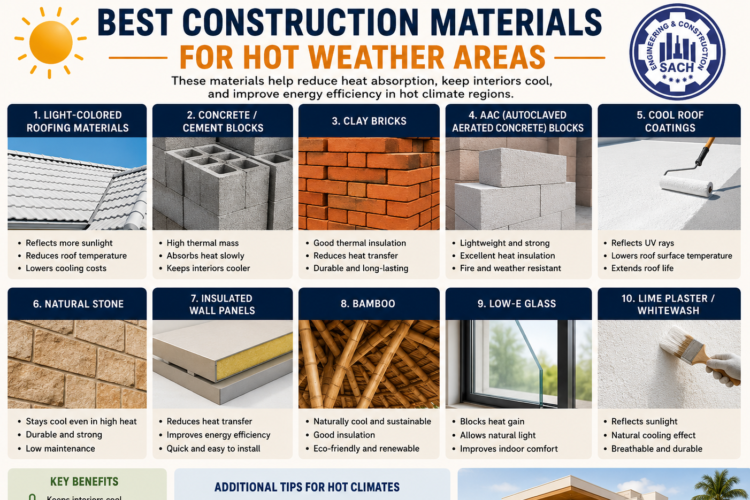 Best Construction Materials for Hot Weather Areas
